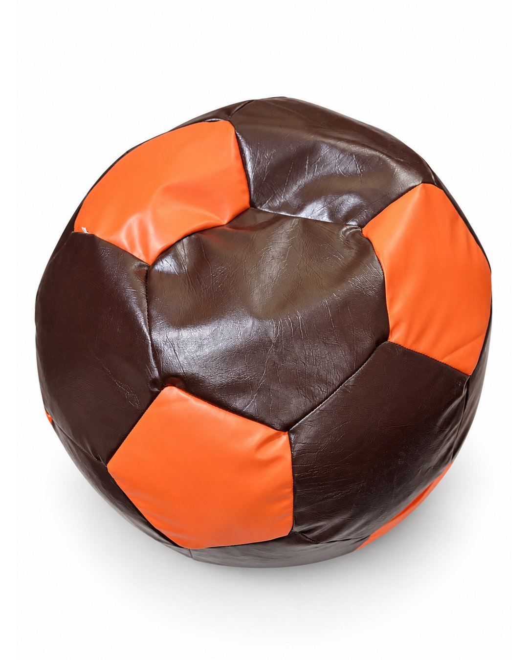 The Football Bean Bag — Brown Orange